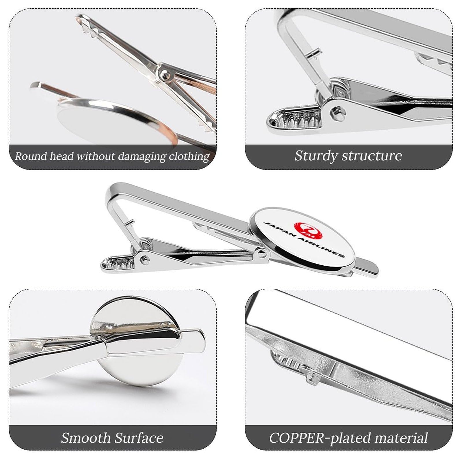 Amazon.co.jp: JAL 日本航空ロゴ POZG ネクタイピン タイピン